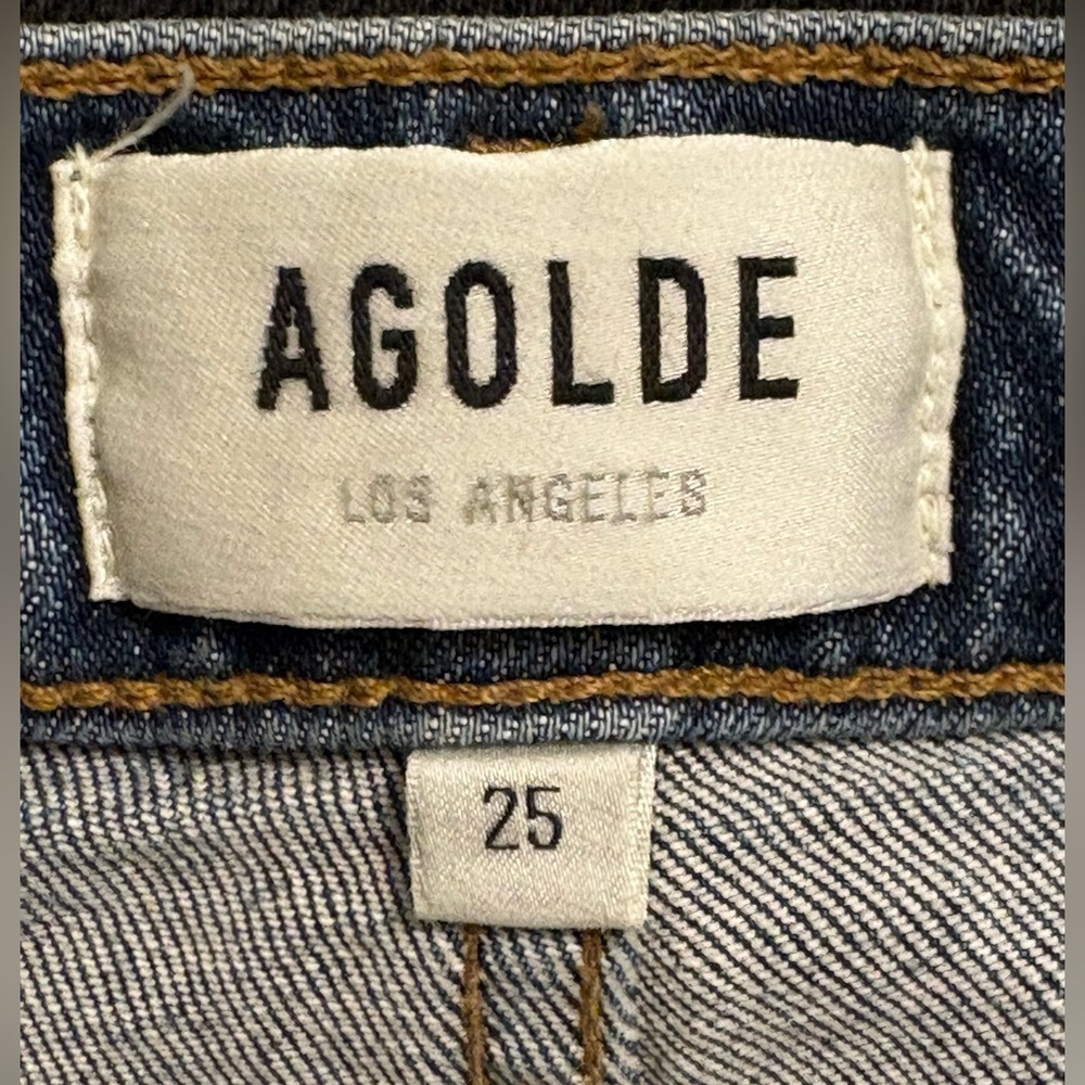 Agolde Riley High Rise Straight Crop in Frequency 25 - Picture 10 of 12